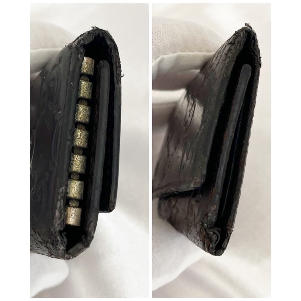 GUCCI PROJECT PIECE Guccissima Leather Key Case Brown - Picture 7 of 10
